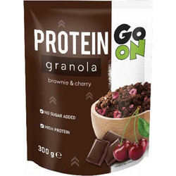 Go On Protein Granola Brownie & Cherry Νιφάδες Δημητριακών με Υψηλή Περιεκτικότητα σε Πρωτεΐνη & Αποξηραμένα Φρούτα 300g