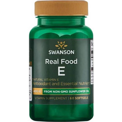 Swanson Real Food E 400iu 60 Μαλακές Κάψουλες