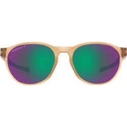 Oakley OO 9126 05 Ανδρικά Γυαλιά Ηλίου Στρογγυλά Κοκάλινα Καφέ με Πράσινο Καθρέπτη Φακό