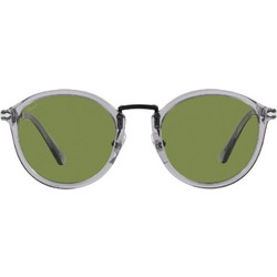 Persol PO3309S 309/4E Γυαλιά Ηλίου Στρογγυλά Κοκάλινα Γκρι με Πράσινο Polarized Φακό