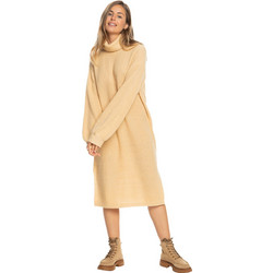 Roxy Tones Midi Καθημερινό Φόρεμα Πλεκτό Μπεζ ERJKD03403-TGB0