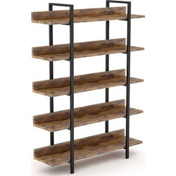 Pakoworld Almond Βιβλιοθήκη 119x27x185cm 197-000035