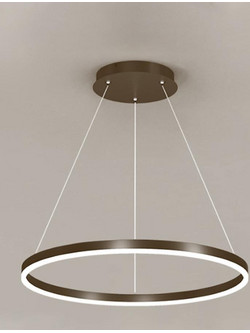 Lightex Caterina Κρεμαστό Φωτιστικό Οροφής LED με Ρυθμιζόμενο Λευκό Φως Καφέ 914-300-028