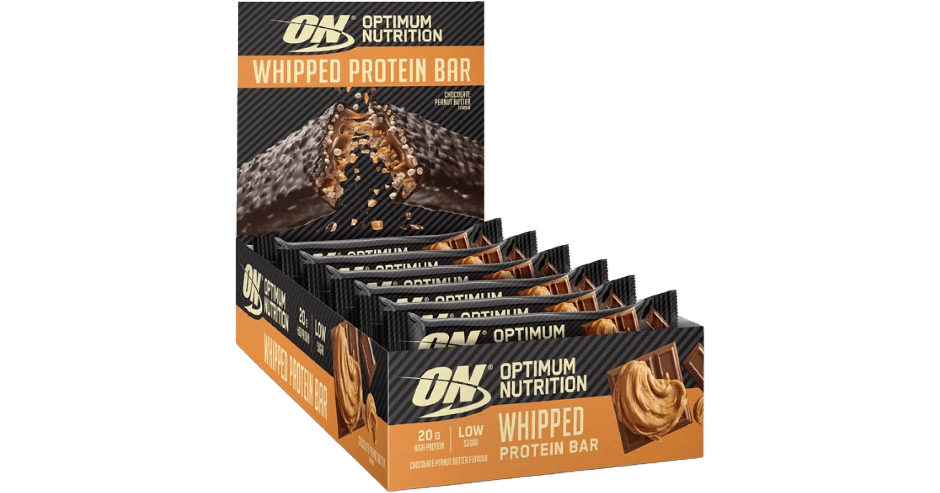 Optimum Nutrition Whipped Protein Bar Chocolate Peanut Butter 60gr 10τμχ BestPrice.gr