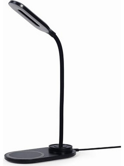 GEMBIRD DESK LAMP WITH WIRELESS CHARGER BLACK TA-WPC10-LED-01