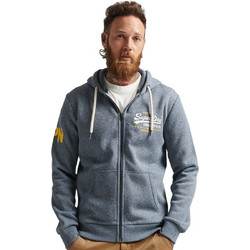 Superdry Vintage Vl Classic Ανδρική Ζακέτα Φούτερ με Κουκούλα και Φερμουάρ Μπλε M2012427A-5YB