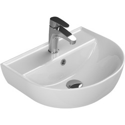 Cerastyle Bella Κρεμαστός Νιπτήρας Μπάνιου Πορσελάνης 50x40cm Λευκός 003200-U