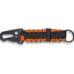 ΜΠΡΕΛΟΚ PARACORD , Barbaric, με πυρόλιθο, Orange-Black