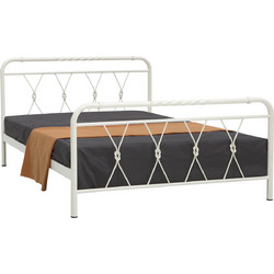 Ρομβάκι Κρεβάτι Μονό Μεταλλικό 90x190cm