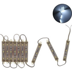 Σετ αδιάβροχα LED panel 3 SMD σε σειρά 12V IP65 6000K 10W 800LM 10 τεμάχια OEM