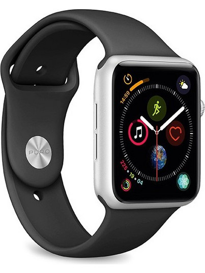 Puro 3pcs Set S/M/L Watch Band Λουράκι Σιλικόνης Black (Apple Watch 38 / 40 / 41mm)