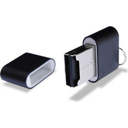 Black USB 2.0 microSD Card Reader
