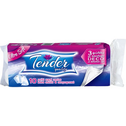 Tender Χαρτί Υγείας 10 Ρολά 3 Φύλλων 120gr