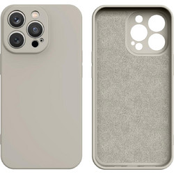 Silicone case iPhone 14 Plus silicone cover beige