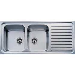Teka Classic 2C 1E Ένθετος Νεροχύτης Inox Αντιστρεφόμενος Σατινέ