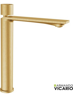Μπαταρία νιπτήρος υψηλή HALO gold brushed 515041-201 ARMANDO VICARIO