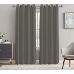 Kipper Κουρτίνα Συσκότισης με Τρουκς 140x270 Coveri 5206952010455 Γκρι