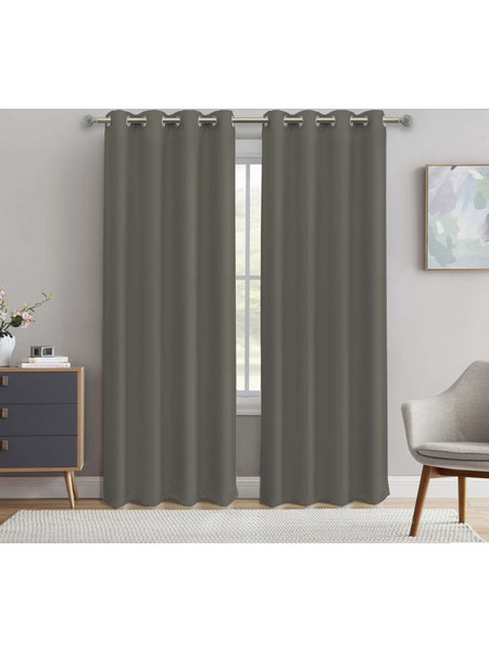 Kipper Κουρτίνα Συσκότισης με Τρουκς 140x270 Coveri 5206952010455 Γκρι