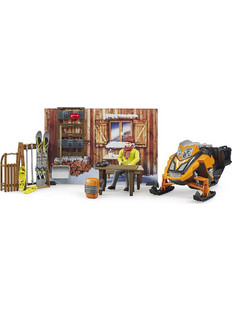 Bruder Σαλέ με Snowmobile & Αναβάτη BR063102