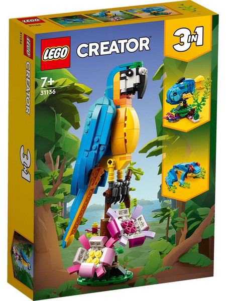 Lego Creator 3-in-1 Exotic Parrot για 7+ Ετών 31136