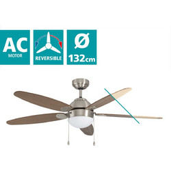 Eglo Susale 35042 Ανεμιστήρας Οροφής 132cm 57.2W με Φως Καφέ
