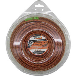 Visco Twist Carbon Μεσινέζα Στριφτή Αλουμινίου 4.3mm x 22m
