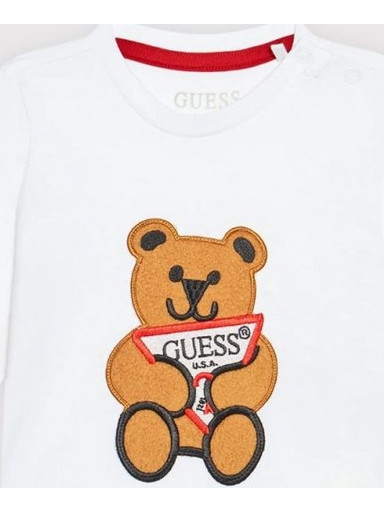 GUESS - LS T-SHIRT ΜΠΛΟΥΖΑ ΠΑΙΔΙΚΟ BOY - N0BI26I3Z00-TWHT