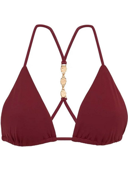 Bikini Top Solid Martha Tri Tback Top 085-773-021 purple