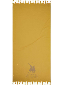 Greenwich Polo Club 3796 Πετσέτα Παρεό Θαλάσσης Κίτρινη 90x170cm