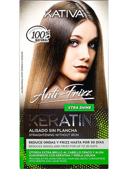 Kativa Alisado Anti-Frizz Xtra Kit Σετ Ισιωτικής Θεραπείας Μαλλιών Κερατίνης για Φριζάρισμα