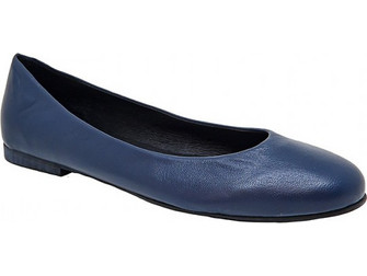 Bigshoes GA1132-12 Δερμάτινη Μπαλαρίνα Μπλε