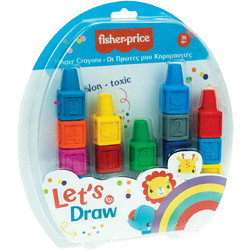 Fisher-Price Let's Draw Cubes Κηρομπογιές Σετ 13τμχ