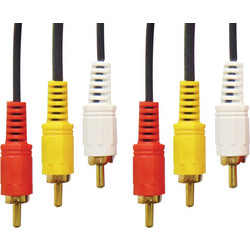VNZANE ΚΑΛΩΔΙΟ ΗΧΟΥ 3 RCA ΑΡΣΕΝΙΚΑ ΣΕ 3 RCA ΑΡΣΕΝΙΚΑ OD11.5 ΕΠΙΧΡΥΣΑ 1.5m R311 BAG 01.037.0469