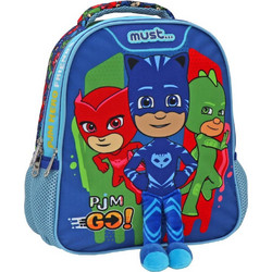 Must PJ Masks Go Σχολική Τσάντα Πλάτης Νηπιαγωγείου Πολύχρωμη 484275