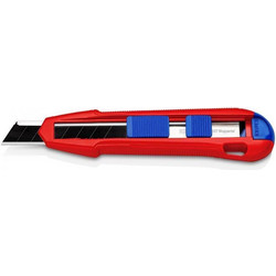 Knipex 9010165BK - Φαλτσέτα πλαστική με μεταλλικό οδηγό και λάμα 18mm