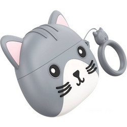 Hoco EW46 Free Cat Ακουστικά Bluetooth In Ear Grey