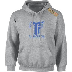 Takeposition Logo TP Παιδικό Φούτερ με Κουκούλα Γκρι 811-0031-46-07