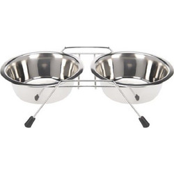 Madpet Πιάτα Ανοξείδωτα Σετ 2 Τεμαχίων με Βάση 11cm 0.28lt
