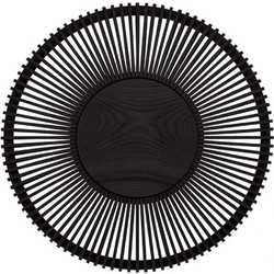 Φωτιστικό Τοίχου - Οροφής Clava 2369 Φ49x16,6cm 1xE27 15W Black Oak Umage