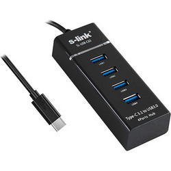 S-link SL-USB-C63 USB Hub 3.0 USB-C με 4 Θύρες USB-A