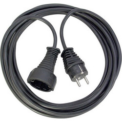 INTRONICS ΜΠΑΛΑΝΤΕΖΑ SCHUKO 10m 16A/230V 3x15mm MAYΡΗ BN3034