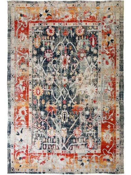 Synchronia Earthy Garden Χαλί Ορθογώνιο Καλοκαιρινό Βαμβακερό 120x180cm