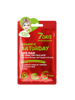7Days Romantic Saturday Sheet Μάσκα Προσώπου για Λεύκανση 28gr