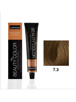 Lorvenn Beauty Color 7.3 Ξανθό Ντορέ Μόνιμη Βαφή Μαλλιών 70ml