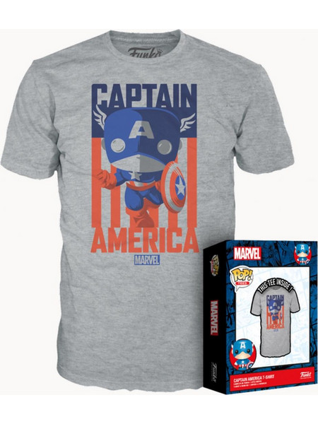 MARVEL - Captain America - T-Shirt POP (M)