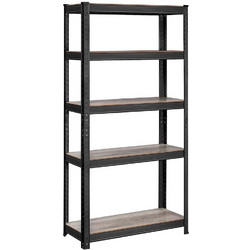 Songmics Ραφιέρα Dexion με 5 Ράφια 150 x 75 x 30 cm Black/Brown GLR030B11