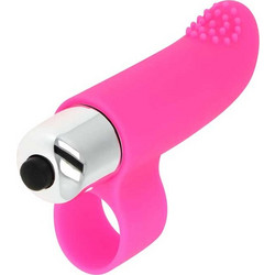 Ohmama Textured Tip Stimulating Finger Δονητής Δακτύλου 8cm Ροζ