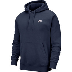 Nike Sportswear Club Ανδρικό Αθλητικό Φούτερ με Κουκούλα Μπλε BV2654-410