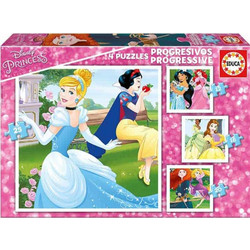 Παιδικό Puzzle Educa Disney Princess 4 in 1 12 + 16 + 20 + 25 Κομμάτια