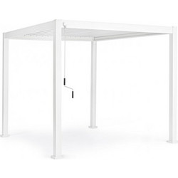 Bizzotto Ocean Πέργκολα Κήπου Αλουμινίου Λευκή 300x300x250